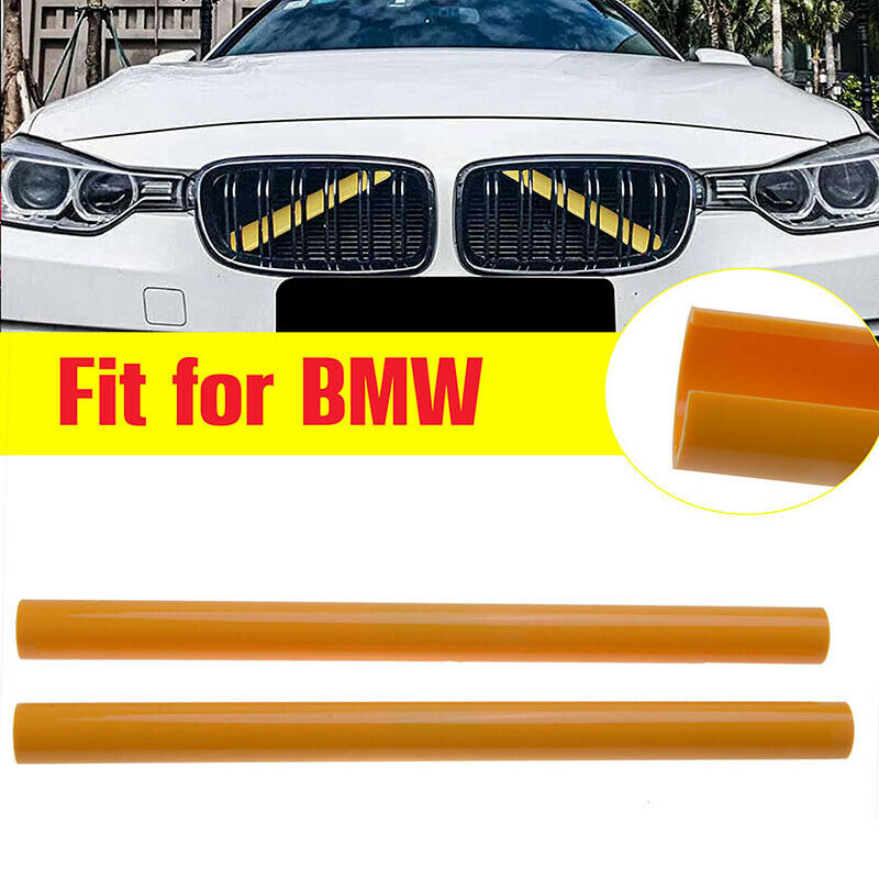 Front Grille Trim Strips Cover Yellow for BMW F10 F06 F12 F39 F48 5/6/7 series