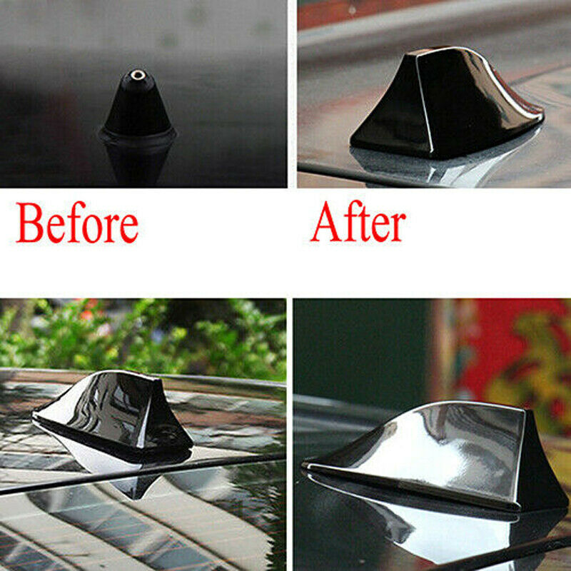 1x Black Auto SUV Shark Fin Aerial Antenna Roof AM/FM Radio For BMW Universal