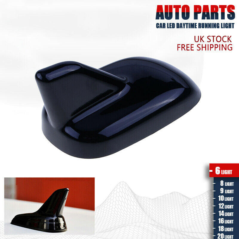 Universal Car Roof Radio Decor Signal Shark Fin Style Aerial Antenna Black ABS z