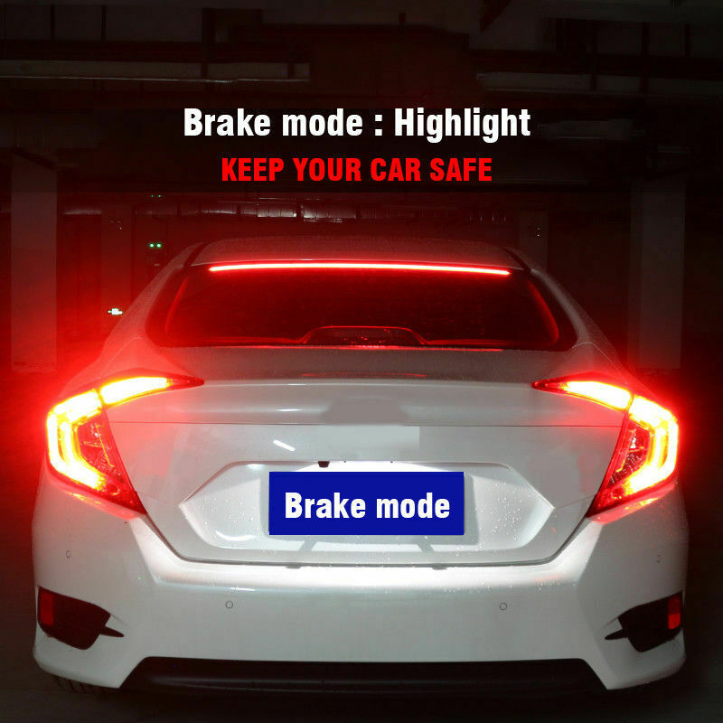 Car Flexible 3rd High Brake Rear LED Signal Light Strip Windshield Stop Bar UK