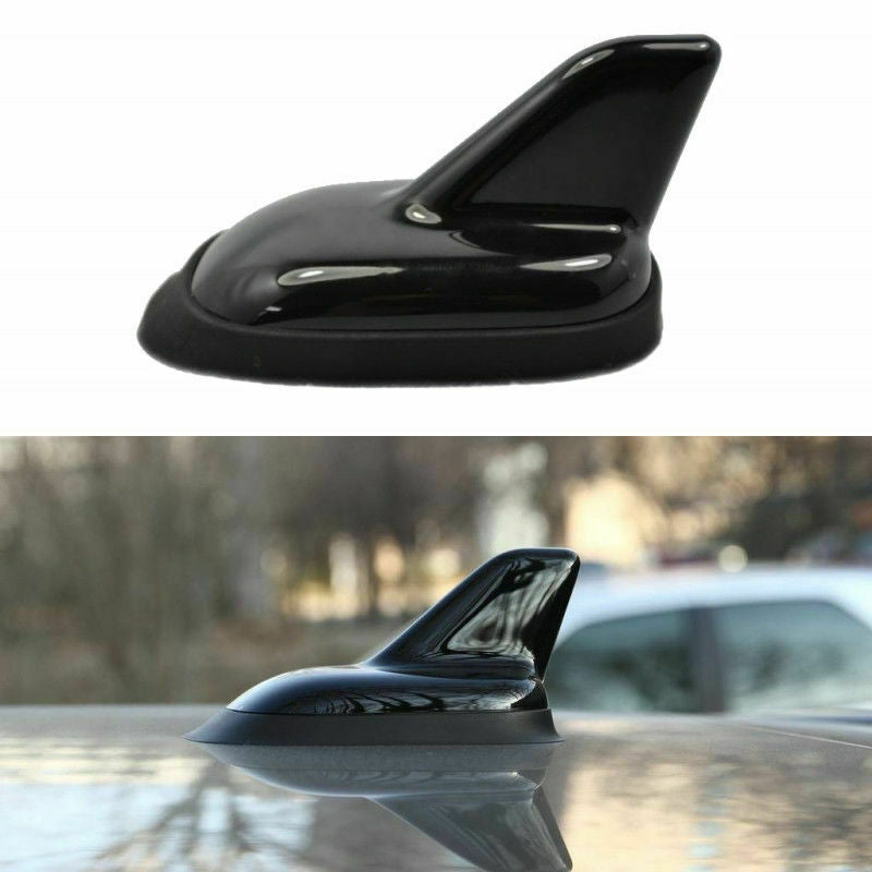 Universal Car Roof Radio Decor Signal Shark Fin Style Aerial Antenna Black ABS z