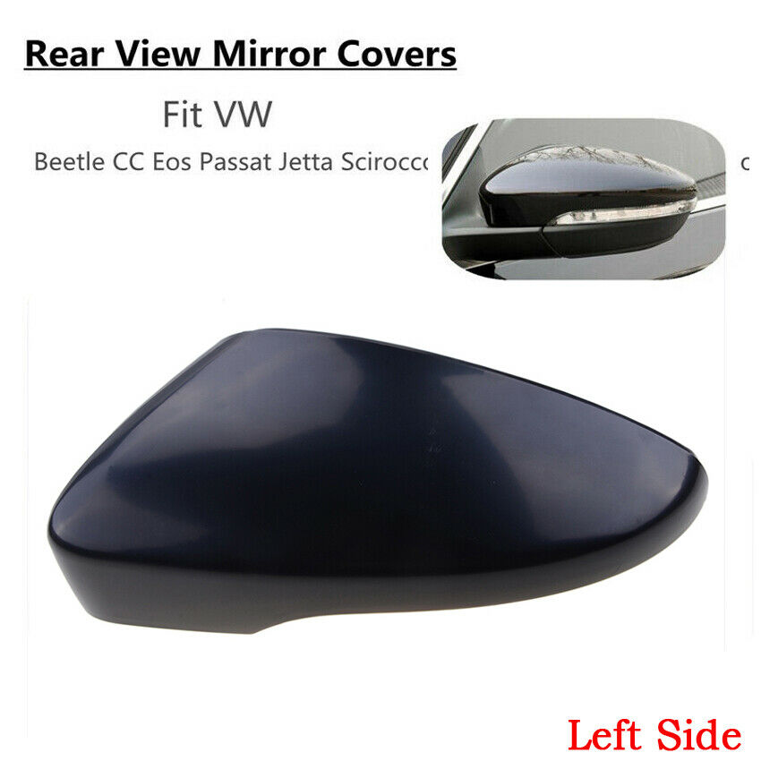 Left Side Door Wing Mirror Cover Caps For VW Beetle CC Passat B7 Jetta Golf MK6