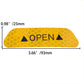 4PCS Car Door Open Sticker Reflective Tape Safety Warning Decal Orange HIQ ah01