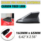 Carbon Fiber Shark Fin Aerial Antenna Roof AM/FM Signal Universal Rubber Base UK