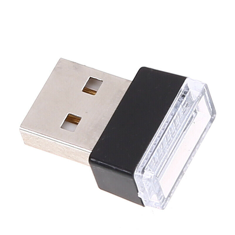 Mini USB LED White Color Wireless Lamp Car Atmosphere Light Colorful Accessory