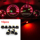 10PC T4.7 CAR INTERIOR WEDGE SMD LED LAMP PANEL BULB INSTRUMENT LIGHT RED AE