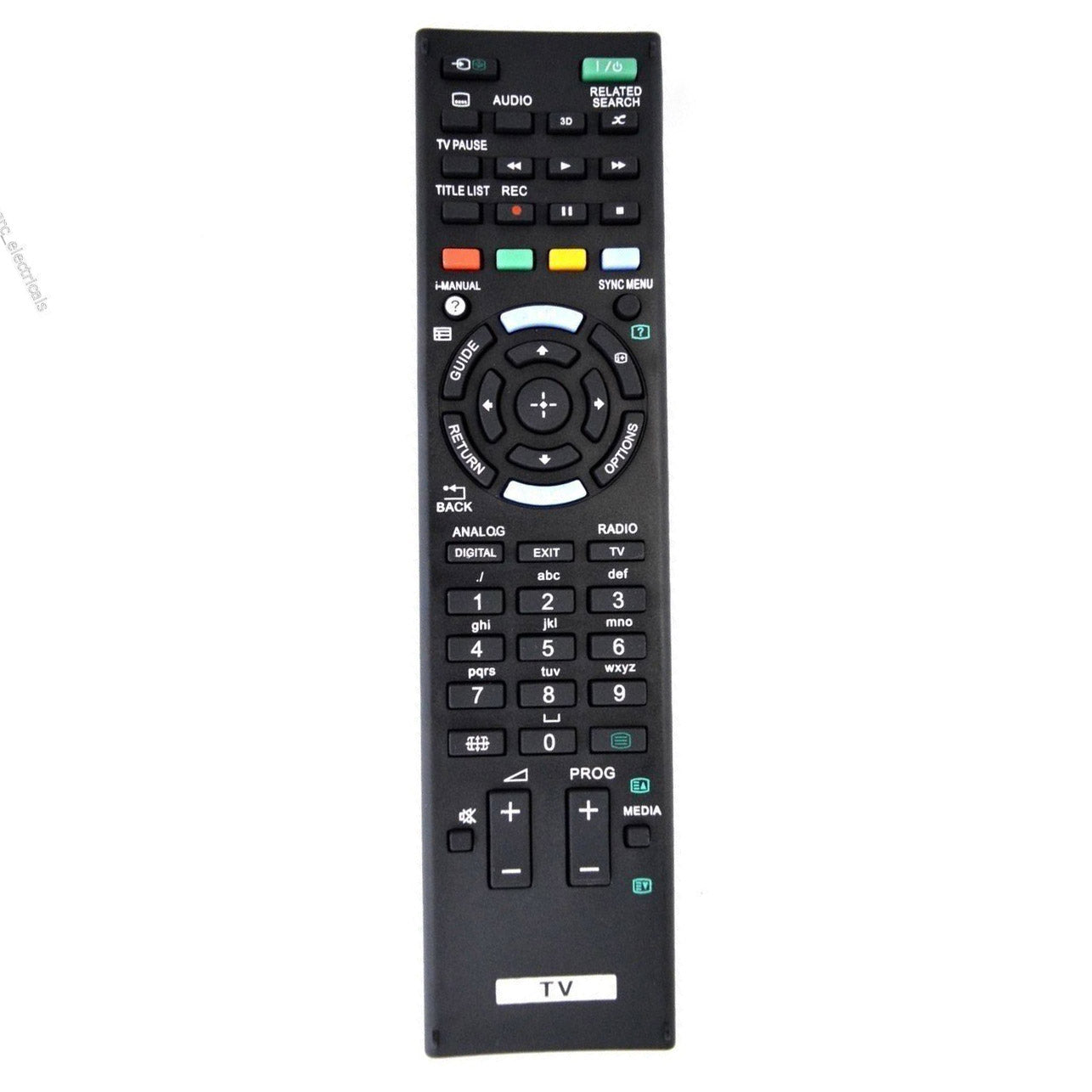 Replacement Sony TV Remote Control KDL-42W815B, KDL-42W817B, KDL-42W828B