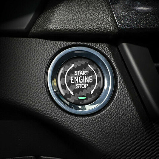 Carbon Fiber Black Engine Start Button For Chevrolet Corvette C8 Z51 2020-2022