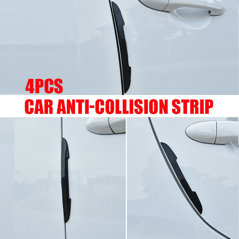 4x Car Black Door Edge Guard Strip Scratch Protector Anti-collision Trim UK ah21