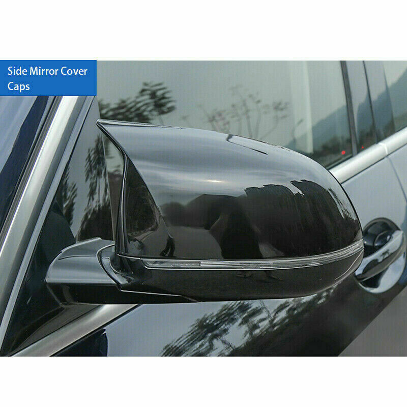 Gloss Black Wing Mirror Cover Cap For BMW X3 F25 X4 F26 X5 F15 X6 F16 2015-18 UK