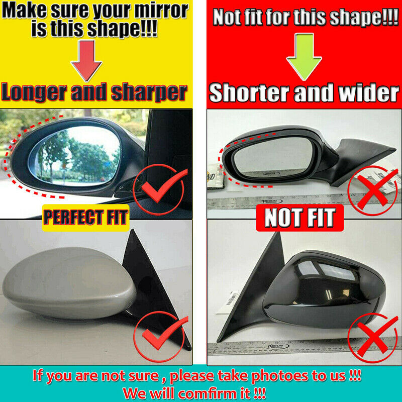 M3 Style WIng Mirror Cover Caps For BMW E81 E82 E87 E88 E90 E91 E92 E93 PRE-LCI