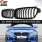 8 BAR FOR BMW F30 F31 3 SERIES GLOSS BLACK SINGLE LINE KIDNEY GRILLE M SPORT UK