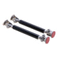 2x Black Adjustable Front Bumper Support Tie Rod Bar Kit Splitter Lip Strut