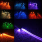 6IN1 Car 8M RGB Ambient Fiber Optic Neon Atmosphere Light Interior Light APP UK