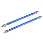 2*20cm Blue Universal Car Front Bumper Lip Splitter Rod Strut Tie Bar Support UK