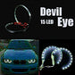 Devil Demon Halo Angel Eyes Car Headlight Projector Bulb Ring Light Universal