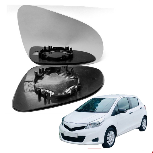 Right Driver side wing mirror glass for Toyota Yaris 2012-20 wide angle heated