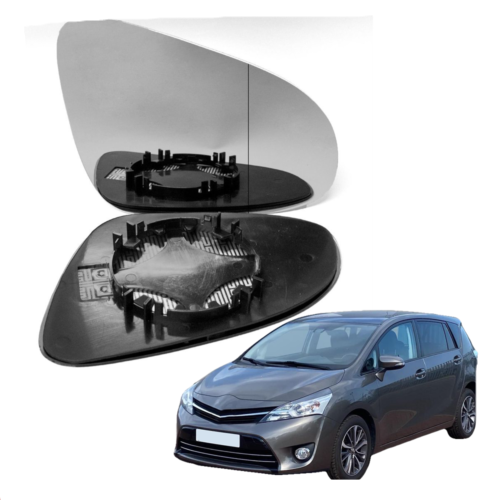 Right Driver side wing mirror glass for Toyota Verso 2013-2018 wide angle heated
