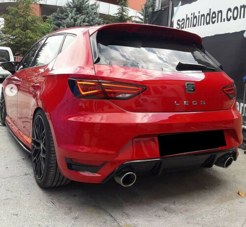 SEAT LEON MK3 5F 5 DOOR REAR TRUNK ROOF SPOILER 2012-2019 UNPAINTED