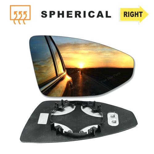 Right side wing mirror glass for Audi A3 2003-2008 heated Driver