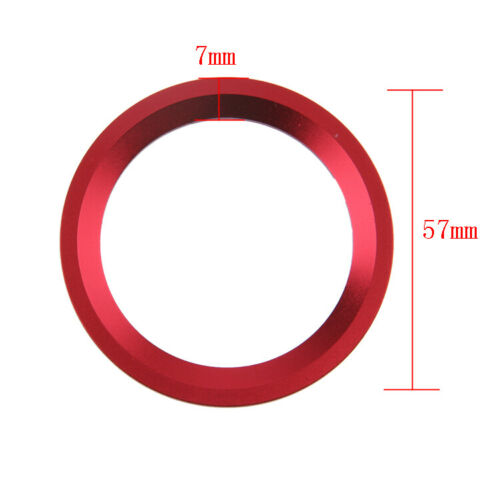 Red Car Steering Wheel Center Decoration Ring Cover For BMW 1/3/4/5/7 Series