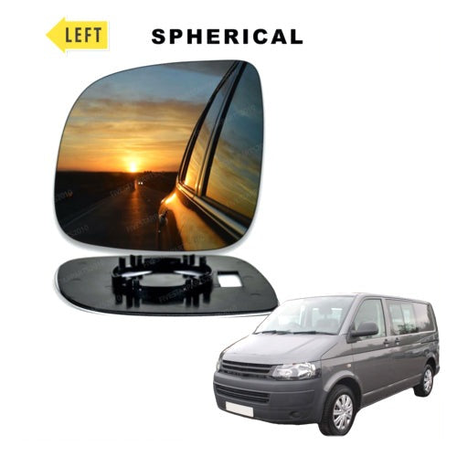 Left Passenger side Wing mirror glass for VW Transporter T5 2010-2016