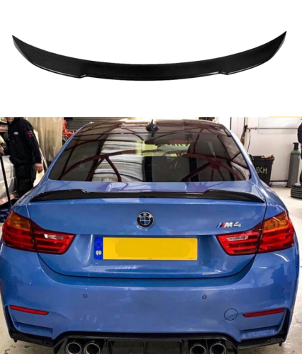 BMW M4 F82 coupe CS style rear boot lip spoiler wing rearl carbon fibre UK