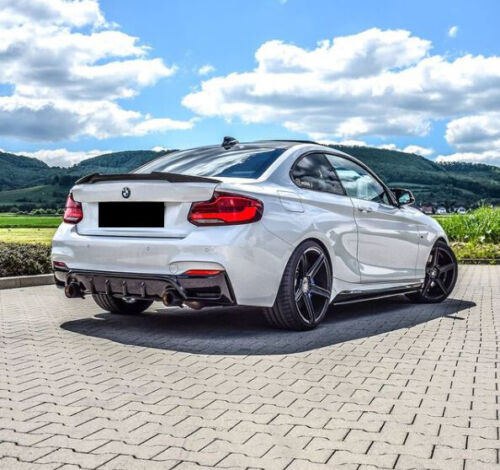 FOR BMW 2 SERIES F22 F87 M4 STYLE CARBON FIBER LOOK REAR BOOT TRUNK LIP SPOILER