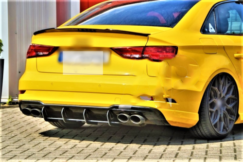 Audi S3 8V Saloon Rear Blade Style Diffuser 2017-2020 Spoiler Body Kit A3 RS3