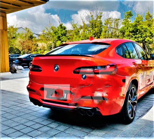 BMW M Sport X4 G02 X4M SUV Gloss Black Rear Boot Lip Spoiler 2018+