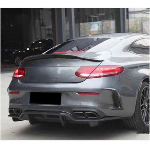 MERCEDES C CLASS COUPE C205 A205 RENNTECH LOOK REAR BOOT SPOILER LIP CARBON LOOK