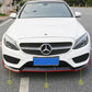 MERCEDES C CLASS W205 SPORT LOOK FRONT SPLITTER LIP CARBON LOOK 2019+ OEM FIT