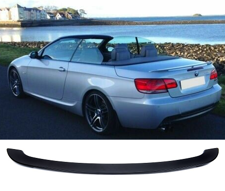 BMW E93 convertible M3 aero performance style rear boot Lip spoiler matte black
