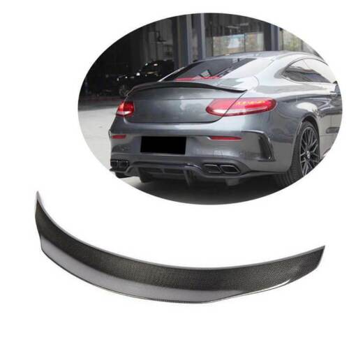 MERCEDES C CLASS COUPE C205 A205 RENNTECH LOOK REAR BOOT SPOILER LIP CARBON LOOK