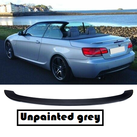 BMW E93 convertible M3 aero performance style rear boot spoiler grey unpainted