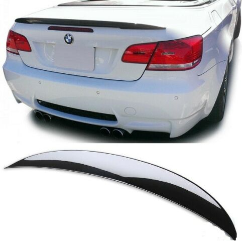 BMW E93 convertible M3 M performance style rear boot Lip spoiler gloss black