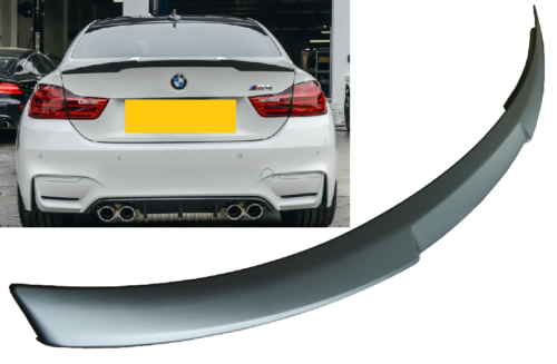 BMW M4 F82 coupe M performance V rear boot lip spoiler grey paintable UK seller