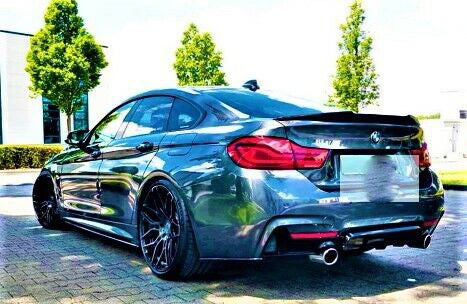 BMW M Sport 4 Series Gran Coupe F36 Gloss Black M4 Rear Boot Spoiler 2013-20