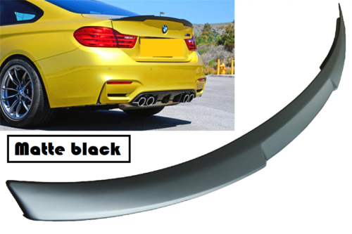 BMW M4 F82 coupe M performance V rear boot lip spoiler wing matte black UK