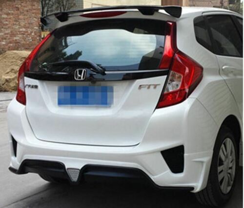 HONDA JAZZ MK4 REAR BOOT ROOF SPOILER WING LIP GLOSS BLACK 2014-2019