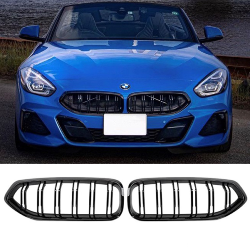 BMW G29 Z4 gloss black front kidney grilles grills M style double twin spoke UK