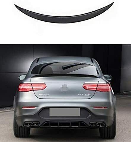 MERCEDES GLC C253 COUPE AMG STYLE REAR TRUNK BOOT SPOILER LIP MATTE BLACK COLOR