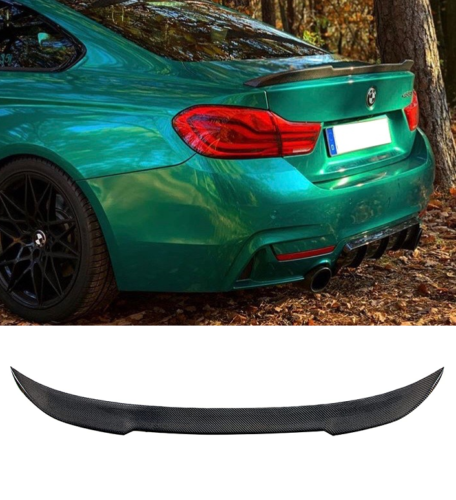 BMW F36 gran coupe CS style look style rear boot lip spoiler real carbon fibre