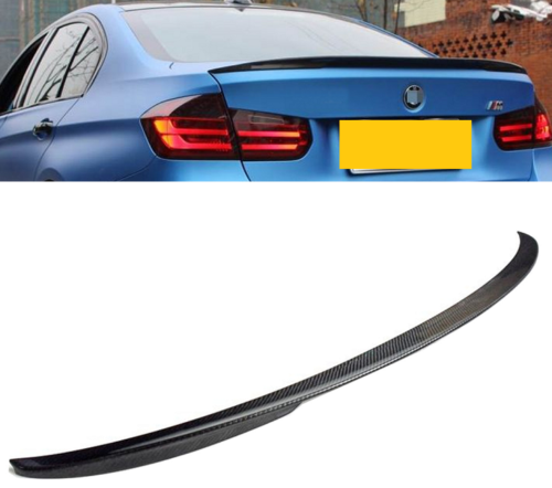 BMW 3 series 4dr F30 F80 M3 4dr M performance rear boot lip spoiler carbon fibre