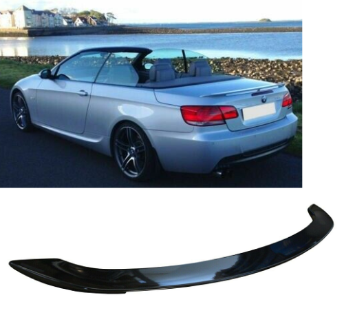 BMW E93 convertible M3 aero performance style rear boot Lip spoiler gloss black