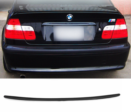 BMW E46 4dr saloon 98-05 gloss black m3 style boot trunk lip spoiler OE quality