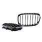 BMW F20 F21 11-15 matte black front kidney grilles grille performance style pair