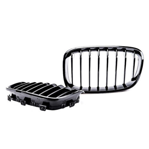 BMW F20 F21 11-15 matte black front kidney grilles grille performance style pair