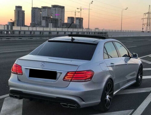 MERCEDES E CLASS W212 REAR ROOF SPOILER WING 2009-2016 GLOSS BLACK