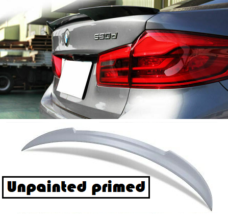 BMW 5 series G30 G38 saloon V style rear boot trunk lip spoiler unpainted primed